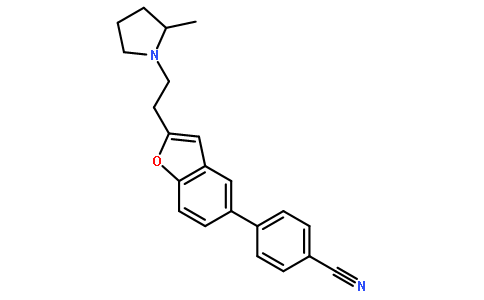 (R)-4-(2-(2-(2-甲基吡咯烷-1-基)乙基)苯并呋喃-5-基)苯甲腈