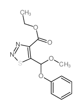 ethyl 5-[methoxy(phenoxy)methyl]thiadiazole-4-carboxylate