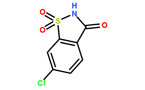 6-氯-1,2-苯异噻唑-3(2H)-酮 1,1-二氧化物