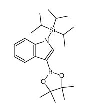 3-(4,4,5,5-四甲基-[1,3,2]二噁硼烷-2-基)-1-三异丙基锡-1H-吲哚