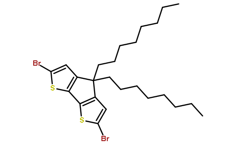2,6-二溴-4,4-二辛基环戊并[2,1-b:3,4-b']二噻吩