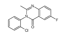 3-(2-氯-苯基)-6-氟-2-甲基-3H-喹唑啉-4-酮