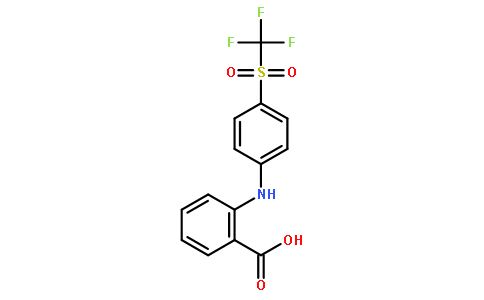 2-[4-(trifluoromethylsulfonyl)anilino]benzoic acid