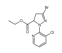 5-bromo-2-(3-chloro-pyridin-2-yl)-3,4-dihydro-2H-pyrazole-3-carboxylic acid ethyl ester