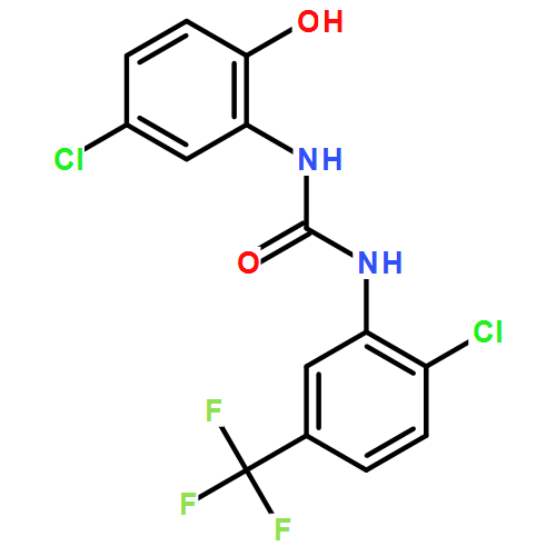 1-(5-氯-2-羟基苯基)-3-(2-氯-5-(三氟甲基)苯基)脲