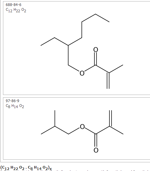 甲基丙烯酸异丁酯、甲基丙烯酸异辛基酯的聚合物