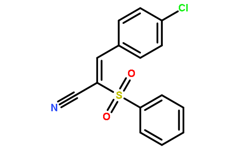 3-(4-氯苯基)-2-(苯磺酰基)丙烯腈