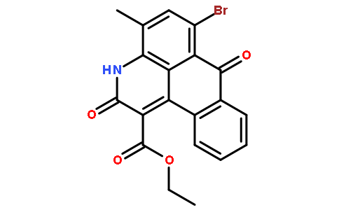 6-溴-2,7-二氢-4-甲基-2,7-二氧的3H-二苯并[f,ij]异喹啉羧酸乙酯