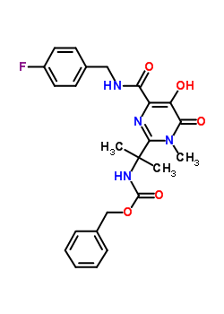 [1-[4-[[(4-氟苄基)氨基]羰基]-5-羟基-1 -甲基-6-氧代-1,6-二氢嘧啶-2-基]-1-甲 基乙基]氨基甲酸苄酯
