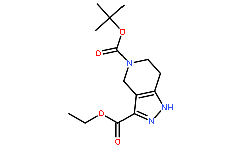 1,4,6,7-四氢-5H-吡唑并[4,3-C]吡啶-3,5-二羧酸 5-叔丁酯 3-乙酯