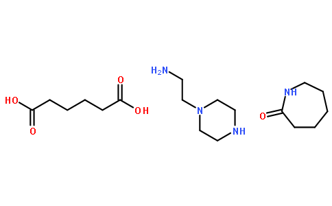 己二酸与聚六氢化-2-氢-氮杂卓-2-酮和1-哌嗪乙胺的聚合物