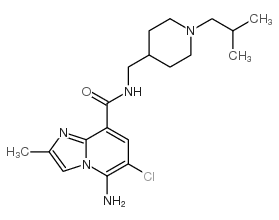 5-氨基-6-氯-N-[(1-异丁基-4-哌啶基)甲基]-2-甲基咪唑并[1,2-a]吡啶-8-甲酰胺