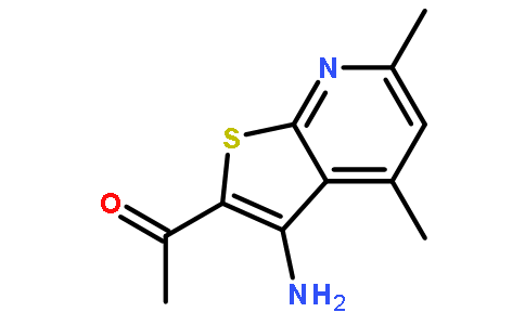 1-(3-氨基-4,6-二甲基噻吩并[2,3-b]吡啶-2-基)乙酮