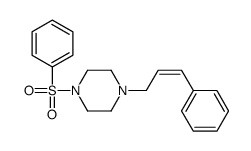 4-(3-Phenylprop-2-enyl)-1-(phenylsulfonyl)piperazine