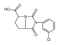 2-(3-chlorophenyl)-1,3-dioxo-5,6,7,7a-tetrahydropyrrolo[1,2-c]imidazole-5-carboxylic acid