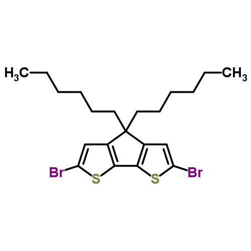 2,6-二溴-4,4-二己基-4H-环戊并[2,1-B:3,4-B']二噻吩