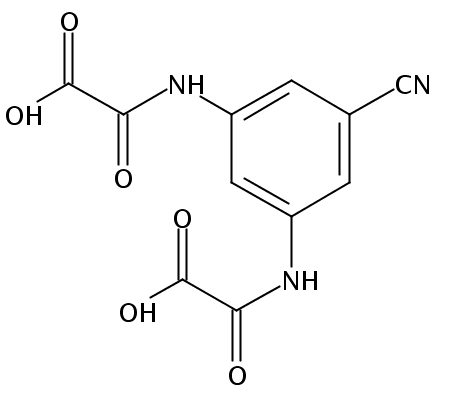 2-[3-cyano-5-(oxaloamino)anilino]-2-oxoacetic acid