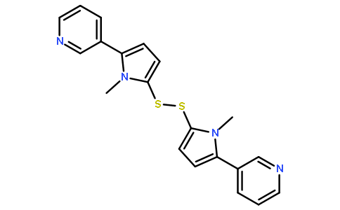3-[1-methyl-5-[(1-methyl-5-pyridin-3-ylpyrrol-2-yl)disulfanyl]pyrrol-2-yl]pyridine