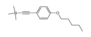 1-(4-n-pentyloxyphenyl)-2-trimethylsilylacetylene