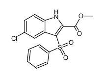 methyl 5-chloro-3-phenylsulfonyl-1H-indole-2-carboxylate