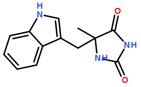 5-indol-3-ylmethyl-5-methyl-imidazolidine-2,4-dione