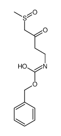 benzyl N-(4-methylsulfinyl-3-oxobutyl)carbamate