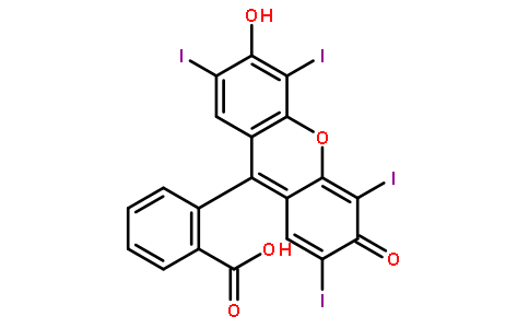 2-(3-hydroxy-2,4,5,7-tetraiodo-6-oxoxanthen-9-yl)benzoic acid