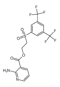 2-((3,5-bis(trifluoromethyl)phenyl)sulfonyl)ethyl 2-aminonicotinate