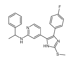 4-[4-(4-Fluorophenyl)-2-(methylsulfanyl)-1H-imidazol-5-yl]-N-(1-p henylethyl)-2-pyridinamine
