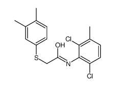 N-(2,6-dichloro-3-methylphenyl)-2-(3,4-dimethylphenyl)sulfanylacetamide