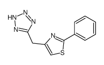 2-phenyl-4-(2H-tetrazol-5-ylmethyl)-1,3-thiazole