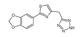 2-(1,3-benzodioxol-5-yl)-4-(2H-tetrazol-5-ylmethyl)-1,3-thiazole