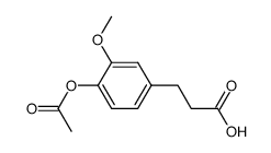 3-(4-acetoxy-3-methoxyphenyl)propanoic acid