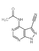 N-(3-cyano-2H-pyrazolo[3,4-d]pyrimidin-4-yl)acetamide