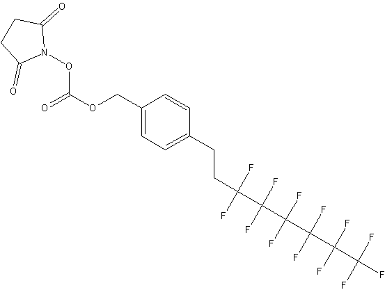N-[4-(3,3,4,4,5,5,6,6,7,7,8,8,8-十三氟辛基)苄基碳酸]琥珀酰亚胺