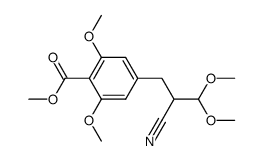 4-(3,3-dimethoxy-2-cyanopropyl)-2,6-dimethoxybenzoic acid methyl ester