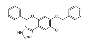 5-[5-chloro-2,4-bis(phenylmethoxy)phenyl]-1H-pyrazole