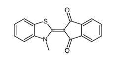 2-(3-methyl-1,3-benzothiazol-2-ylidene)indene-1,3-dione