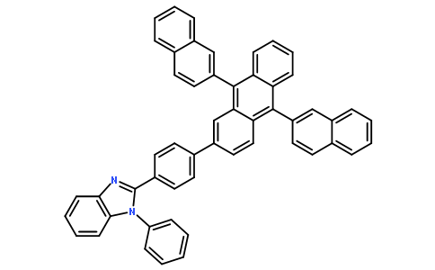 2-[4-(9,10-二萘-2-蒽-2-基)苯基]- 1-苯基-1H-苯并咪唑
