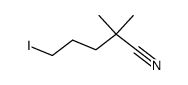 5-iodo-2,2-dimethylpentanenitrile