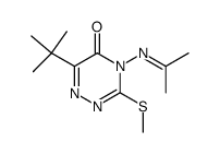 6-tert-butyl-4-isopropylideneamino-3-methylsulfanyl-4H-[1,2,4]triazin-5-one