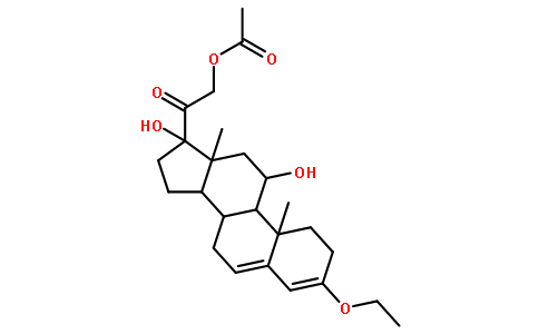 (11beta)-21-(乙酰氧基)-3-乙氧基-11,17-二羟基-孕甾-3,5-二烯-20-酮
