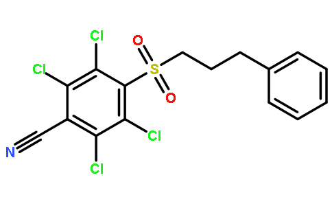 4-(3-Phenylpropylsulfonyl)-2,3,5,6-tetrachlorobenzonitrile