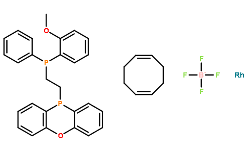 四氟硼酸(R,R)-(-)-1,2-双[(O-甲氧苯基)(苯基)瞵]乙烷(1,5-环辛二烯)合铑(I)