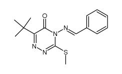 4-benzylideneamino-6-tert-butyl-3-methylsulfanyl-4H-[1,2,4]triazin-5-one