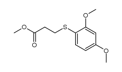 3-(2,4-dimethoxyphenyl)-sulfanyl-propionic acid methyl ester