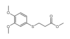 3-(3,4-dimethoxyphenyl)-sulfanyl-propionic acid methyl ester
