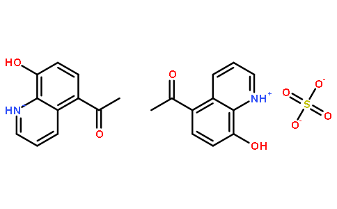 二(5-乙酰基-8-羟基喹啉鎓)硫酸盐