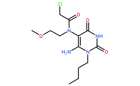 N-(6-氨基-1-丁基-2,4-二氧代-1,2,3,4-四氢-嘧啶-5-基)-2-氯-N-(2-甲氧基-乙基)-乙酰胺