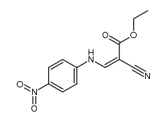 2-Cyano-3-(4-nitro-phenylamino)-acrylic acid ethyl ester